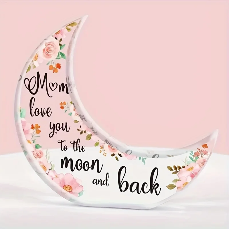 1pc, Girlfriend Gift Ideas, Acrylic Table Centerpiece With Engraved Sweet Sayings, Christmas Gifts For Daughter, Girlfriend