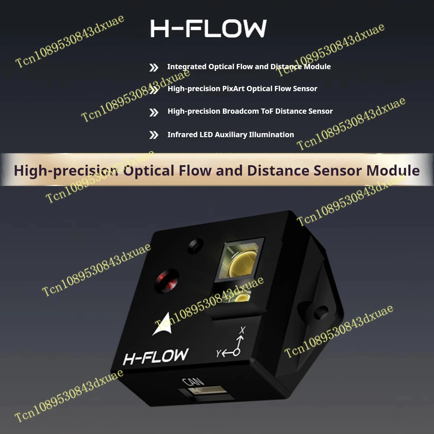 Holybro H-Flow Optical Flow and Distance Sensor Module Indoor Hover PX4 Pixhawk 6C 6X