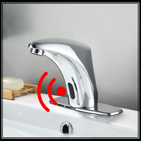 Kitchen Touchless Faucets Smart Sink Auto Mixer Chrome Bathroom Sensor Faucet Weighted Brass Basin Faucet Vanity Infrared Tap