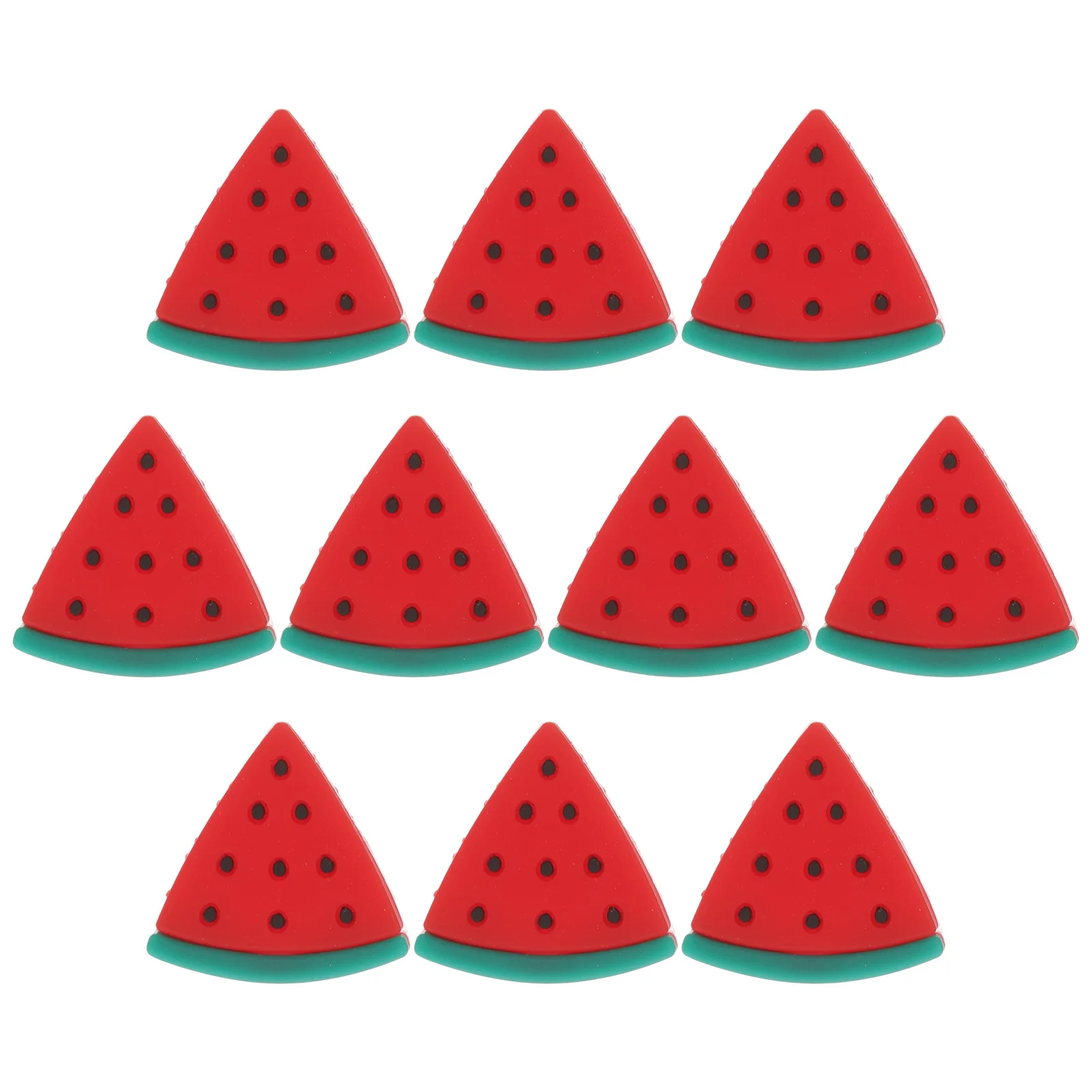 10 tappi per anguria, materiale scolastico in silicone simpatico cartone animato per bambini, piccoli accessori leggeri, coperture adorabili
