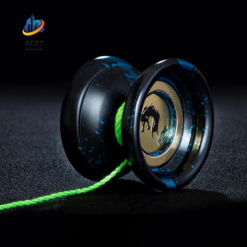 AC57-Professional Butterfly Yoyo Alloy Responsive Yoyo 10 Ball Bearing Yoyo For Advanced Player With 10 Strings