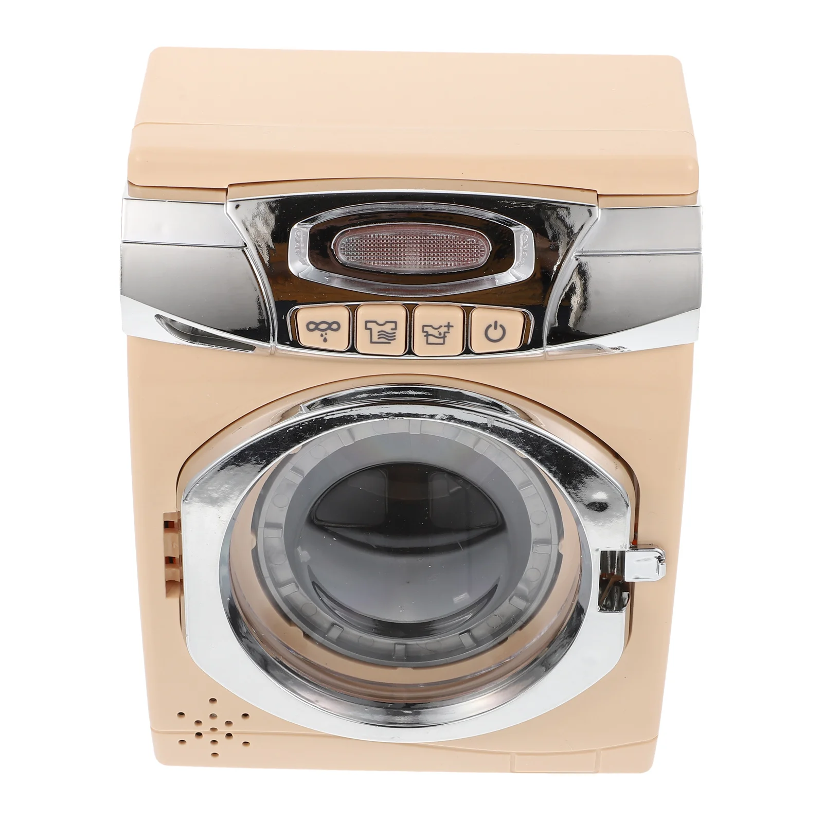 Lavatrice di simulazione per bambini Mini lavanderia in plastica resistente con suono leggero, giocattolo educativo per case da gioco, bambini