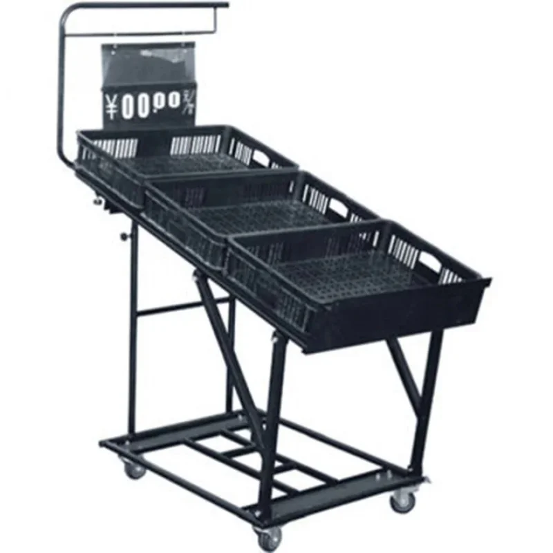 custom.Factory Price Custom Wooden Display Shelf Supermarket Fruit and Vegetable Display Rack