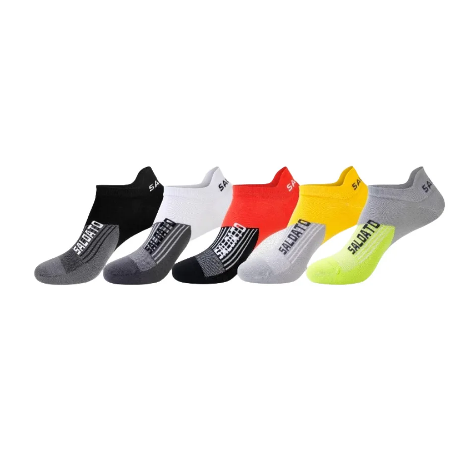 5 Pairs Men's Crew Socks,Thin Mesh Breathable Athletic Socks,Moisture Wicking Anti-Odor Sports Socks, Durable Non-Slip Versatile
