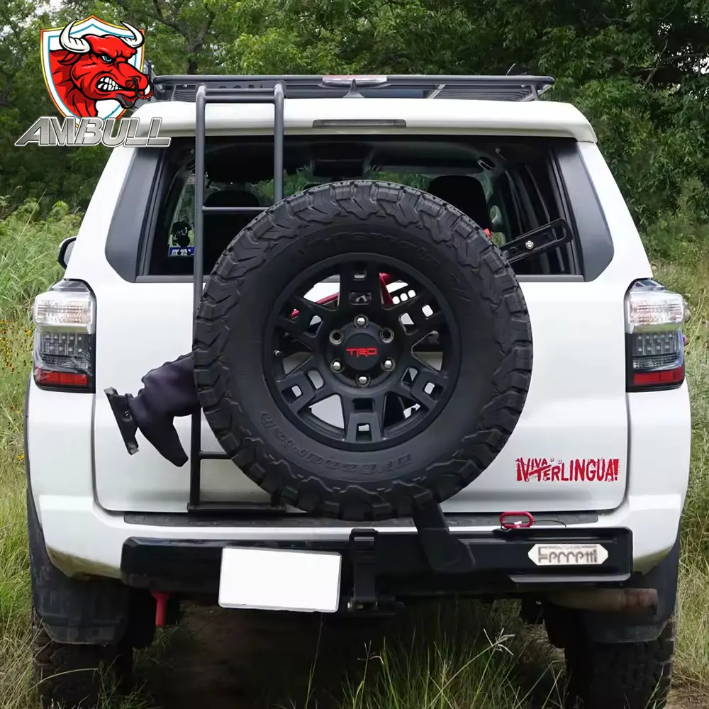 

Ambull Factory High Quality Universal off Road Adjustable Heavy Duty Hitch Mounted Spare Tire Carrier for Car