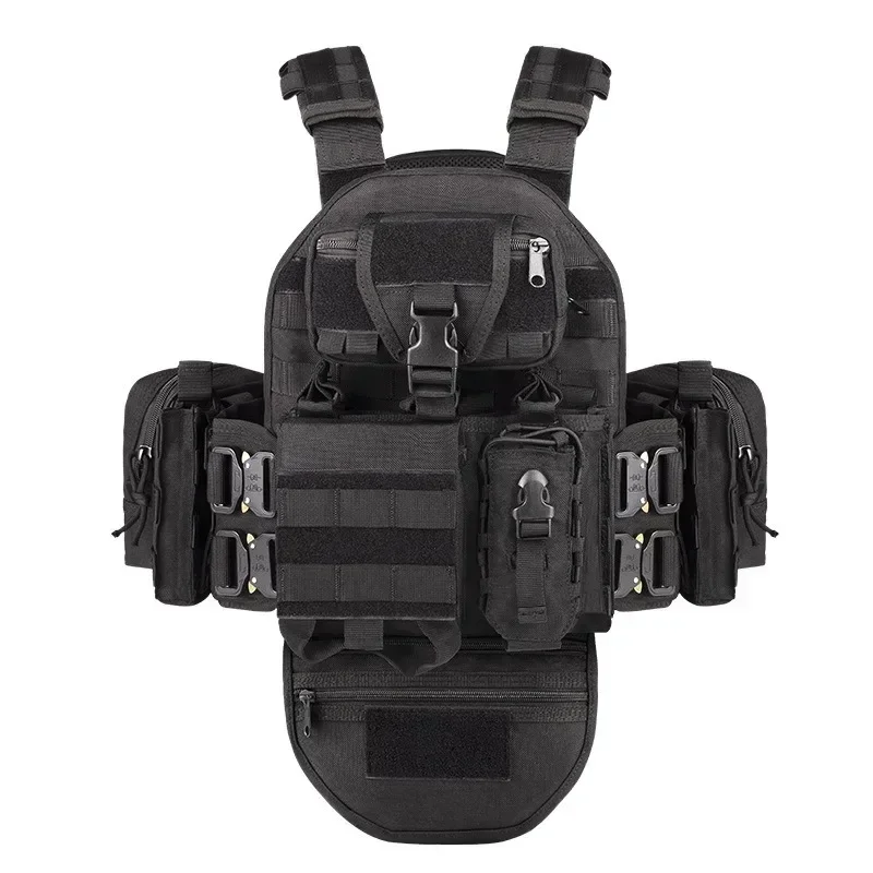 

Многофункциональный тактический жилет MOLLE из полиэстера 1000D, износостойкий дышащий уличный тактический жилет