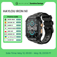 HAYLOU IRON N1 Smart Watch 2.13’’AMOLED Display 5ATM Waterproof Bluetooth Call Sport Smartwatch for Outdoor 30 Days Battery Life