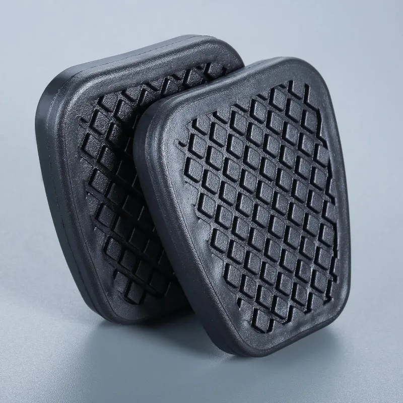 2Pc Black Rubber Car Brake Clutch Foot Pedal Pad Cover Fit for Honda Jazz Fit Jazz Civic HRV CRV City Replace Part 46545-538-010