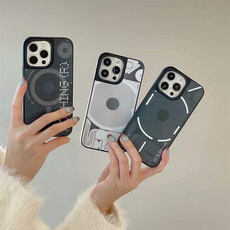 

Minimalist Tape Recorder Magnetic Case: Compatible with IPhone 12 13 14 15 16 17 Pro Max