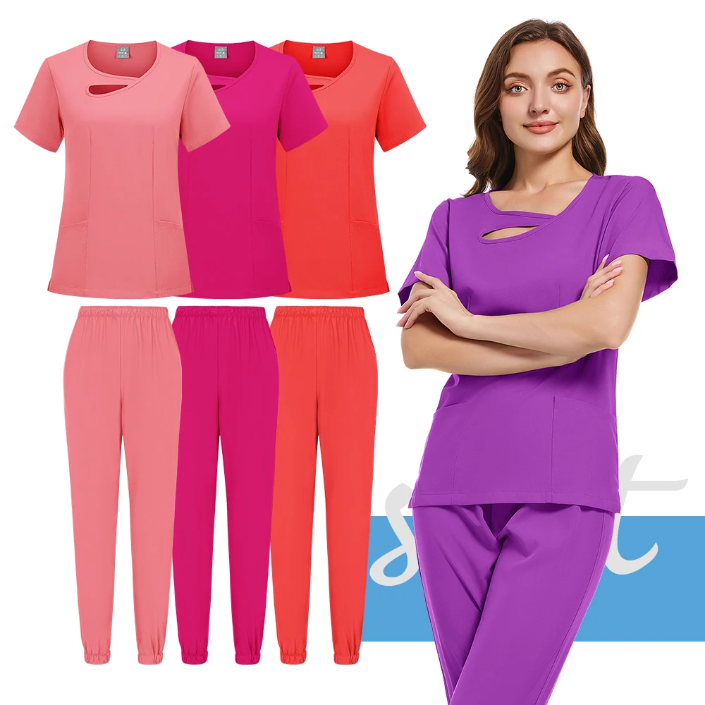 زي موحد طبي ومجموعة الدعك ، ملحقات الممرضات ، عيادة الحيوانات الأليفة ، ملابس بيطرية ، ملابس عمل مستشفى الأسنان ، مجموعة التمريض الطبي