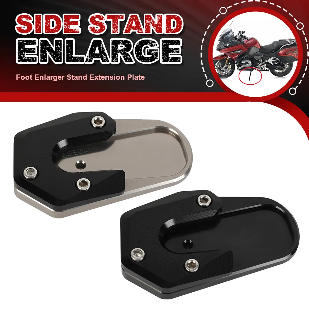 

FOR BMW R1250RT R1250 RS 2019 2020-2023 R1200RT 2014-2019 Motorcycle Accessories Side Stand Enlarger Kickstand Enlarge Plate Pad