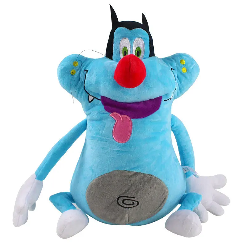 40cm funny design France Cute Cartoon Oggy Cockroaches Plush Toy Fat Cat Oggy Stuffed Animal Doll Anime Plush Toy