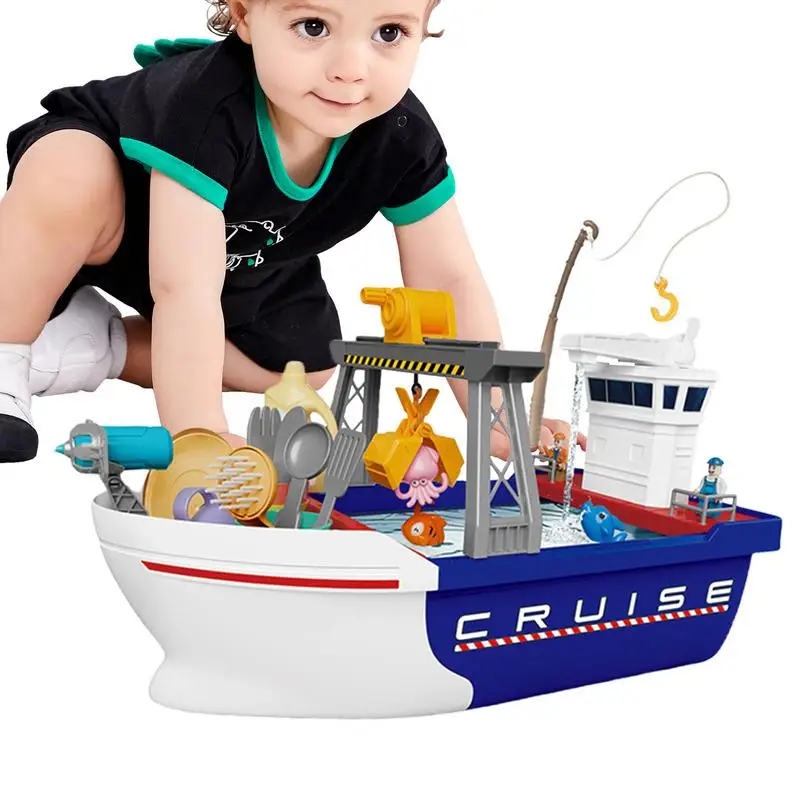 Spielzeug Boote Für Wasser Spielen Kinder Pretend Spielen-Geschirrspüler Set Pool Schwimmende Angeln Spielzeug Spaß Kinder Pretend-spiel-Geschirrspüler Set In