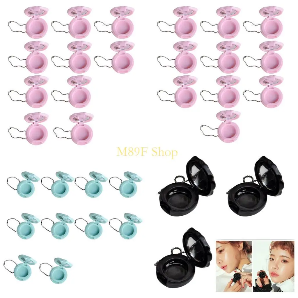 M89F Travel Friendly Rose Lipstick Organisatoren met spiegel 10 -stcs cosmetische fles