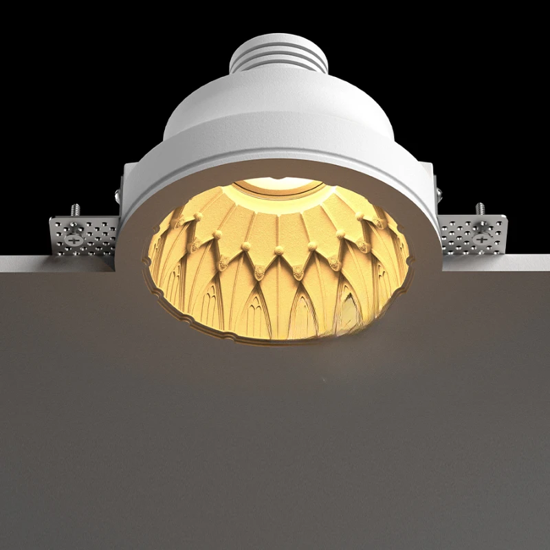 Full-spectrum COB downlight led eye protection living room main  deep anti-glare embedded gypsum lamp