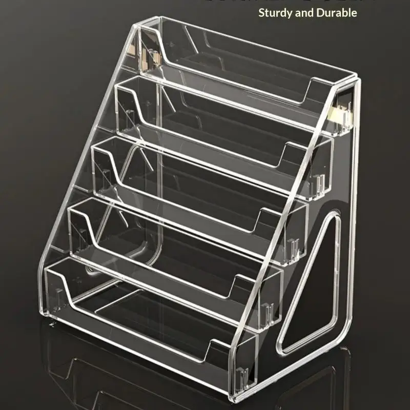 아크릴 다층 립스틱 정리함 3/4/5단 높이 조절 화장품 정리함 네일 향수 디스플레이 스탠드