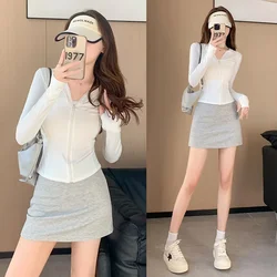 2024 Sun Quick Drying Sports Coat Women's Tight Top Yoga Gym Jacket Long Sleeve Zipper Jacket Running Fitness Women's Jacket New