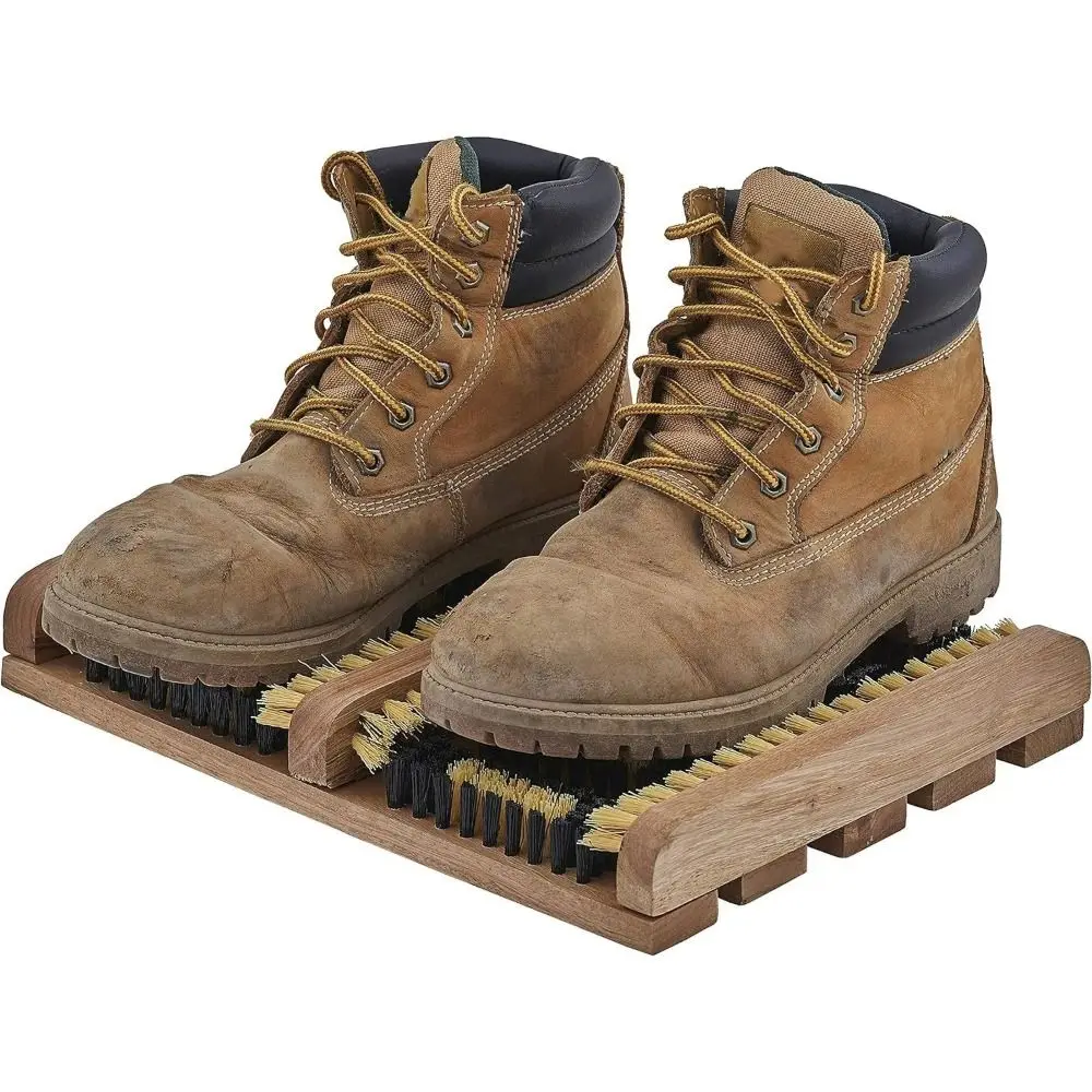 All-Weather Outdoor Shoe Cleaning Brush Nylon Bristles Durable Patio Shoe Brush Multifunctional Portable Shoe Mud Removal Brush