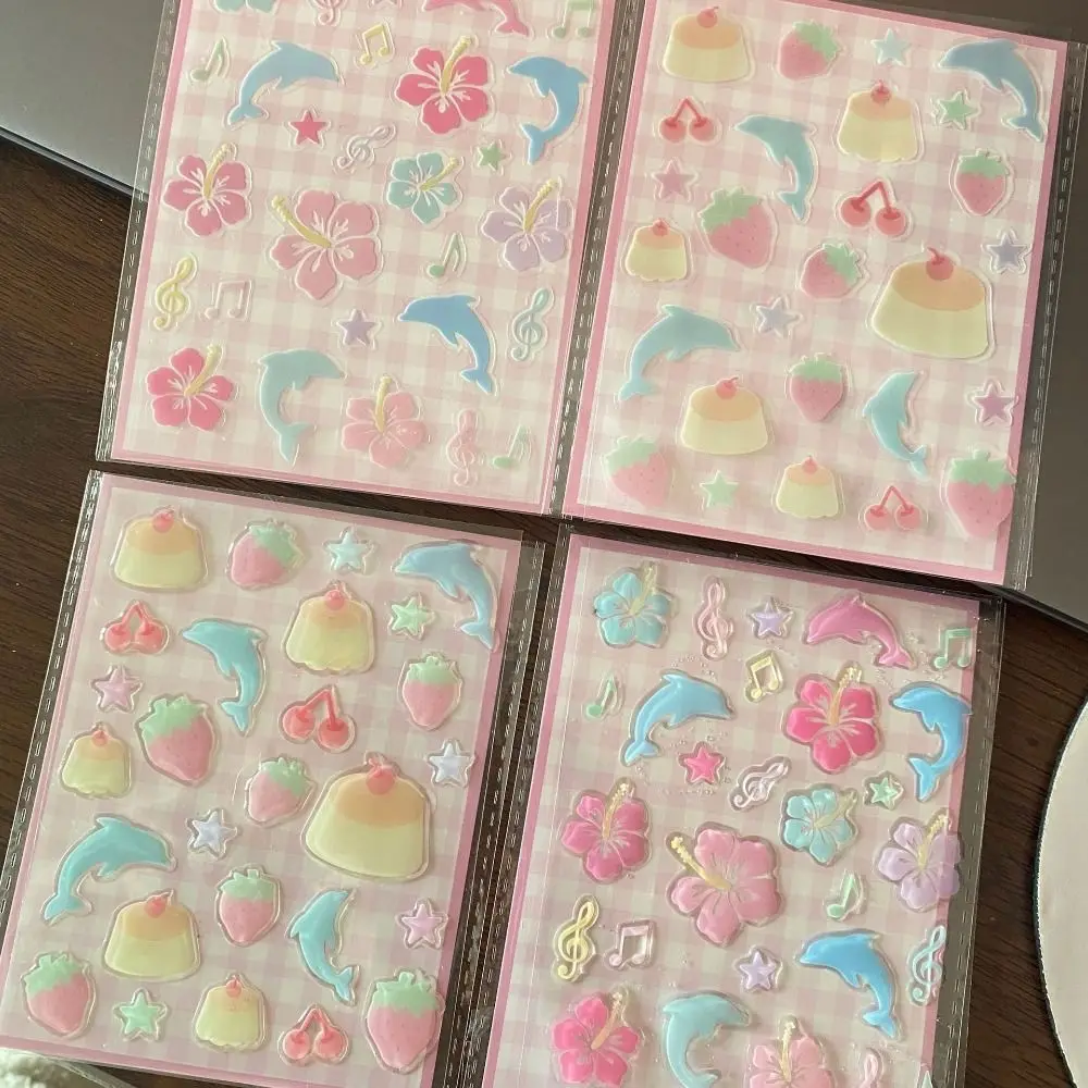 New 3D Phone Case Sticker Adhesive Cute Water Cup Sticker Multipurpose Multifunctional Handbook Decoration