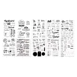Italian words Transparent Clear Stamps for DIY Scrapbooking/Card Making Fun Decoration Supplies  A0067
