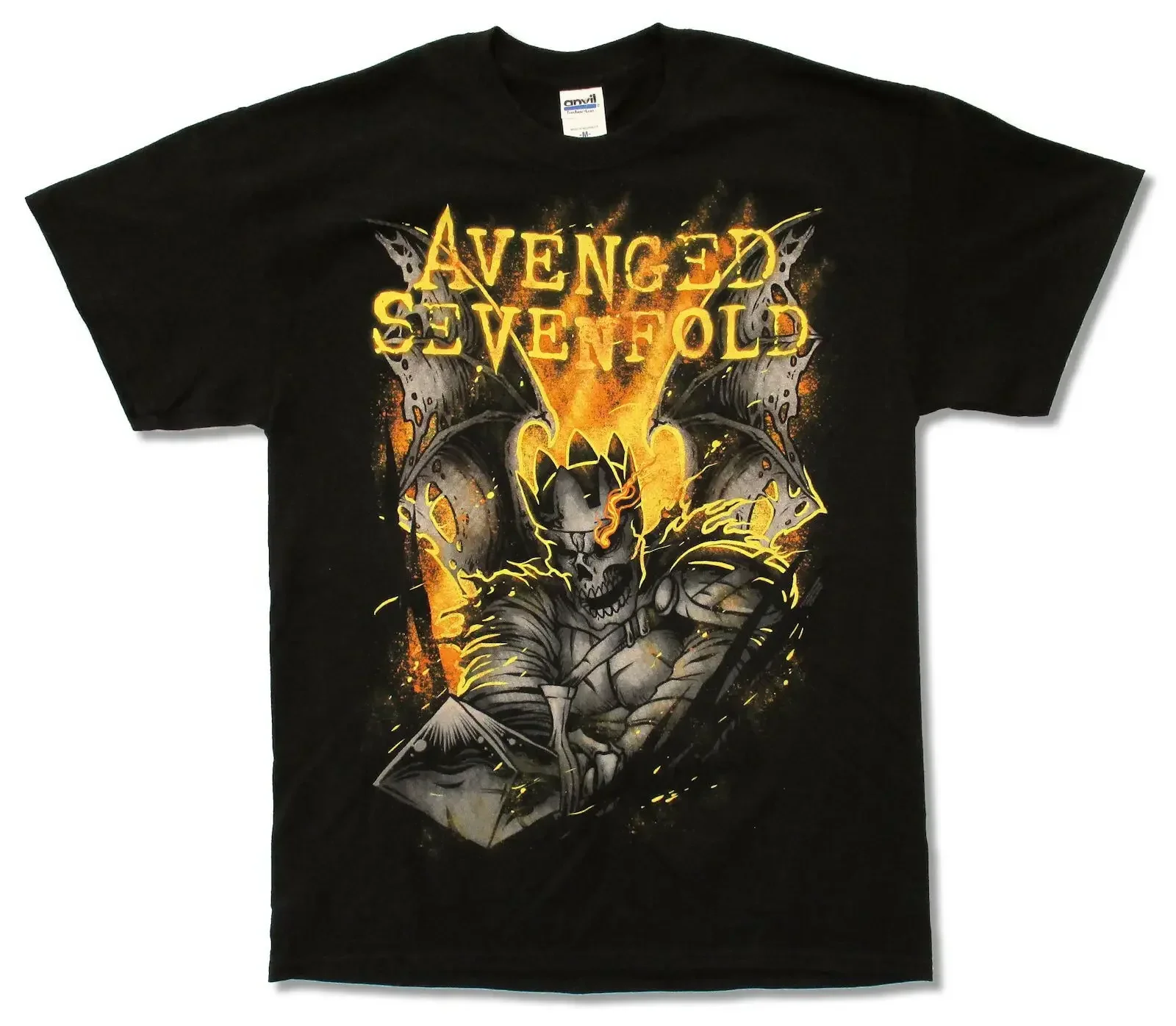 

Avenged Sevenfold Shepherd Of Fire 2014 Tour Bc-Oh Black T Shirt New A7X