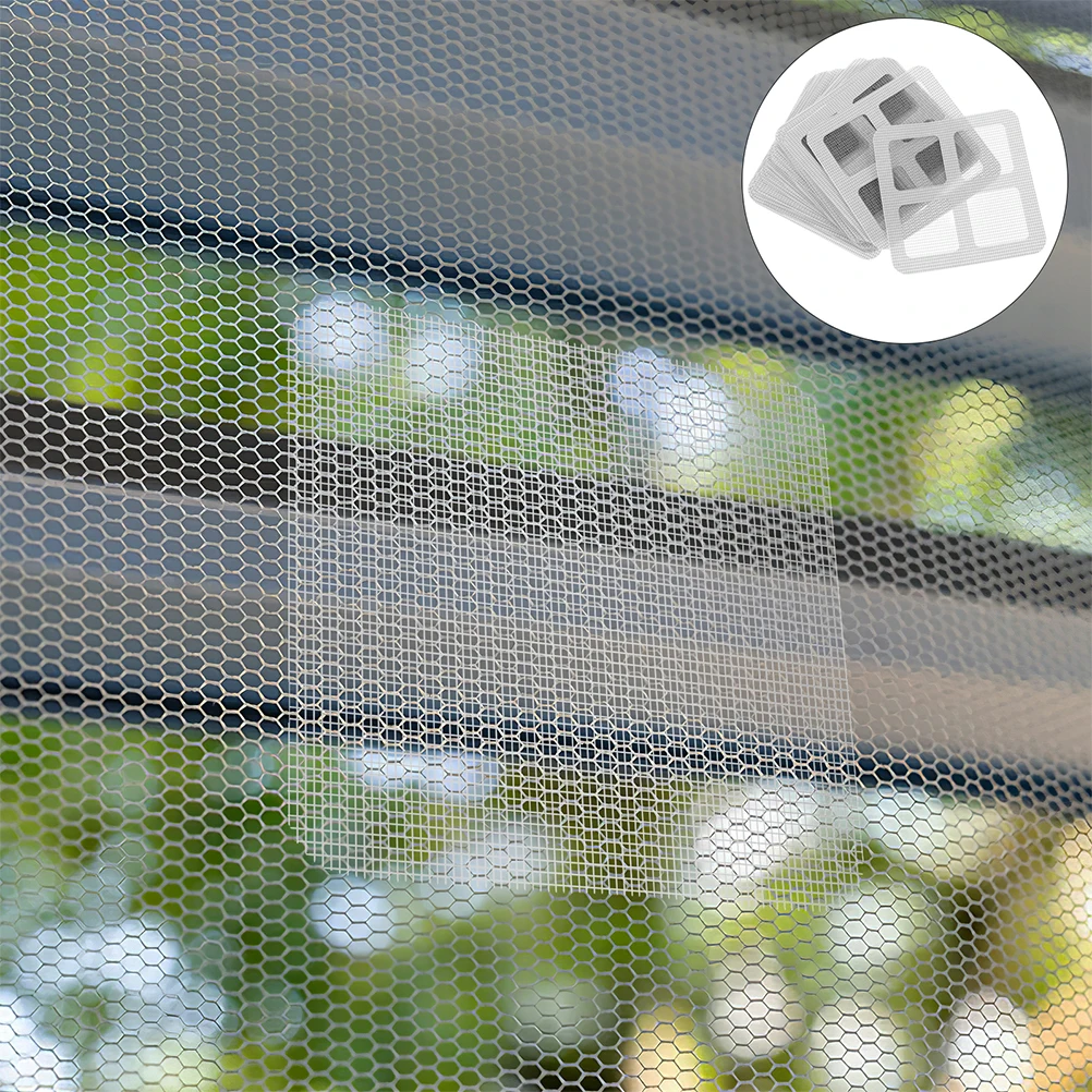 

30Pcs Self-Adhesive Mesh Sticker for Window Shower Drain Repair Fix Holes Drain Cover Filter Decals