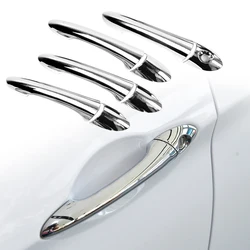 4 Sets Chrome Door Handle Cover Trim Moulding Fit for Hyundai Sonata I45 YF 2011 2012 2013 2014