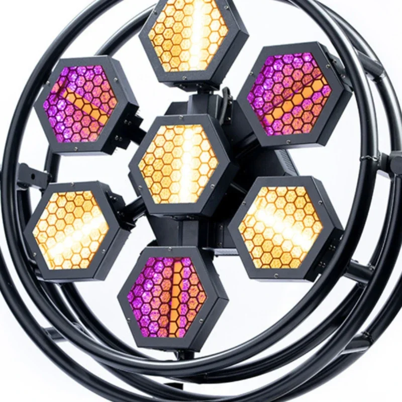 

LED retro light splicing effect background full color COB flash bar matrix light par stage light