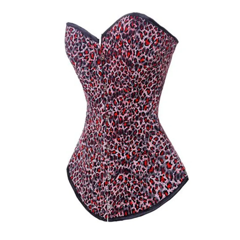 Wholesale Price Corsets for Women Sexy Lingerie Overbust Leopard Corset Top Gothic Lace Up Waist Slimming Basques Corset Bustier