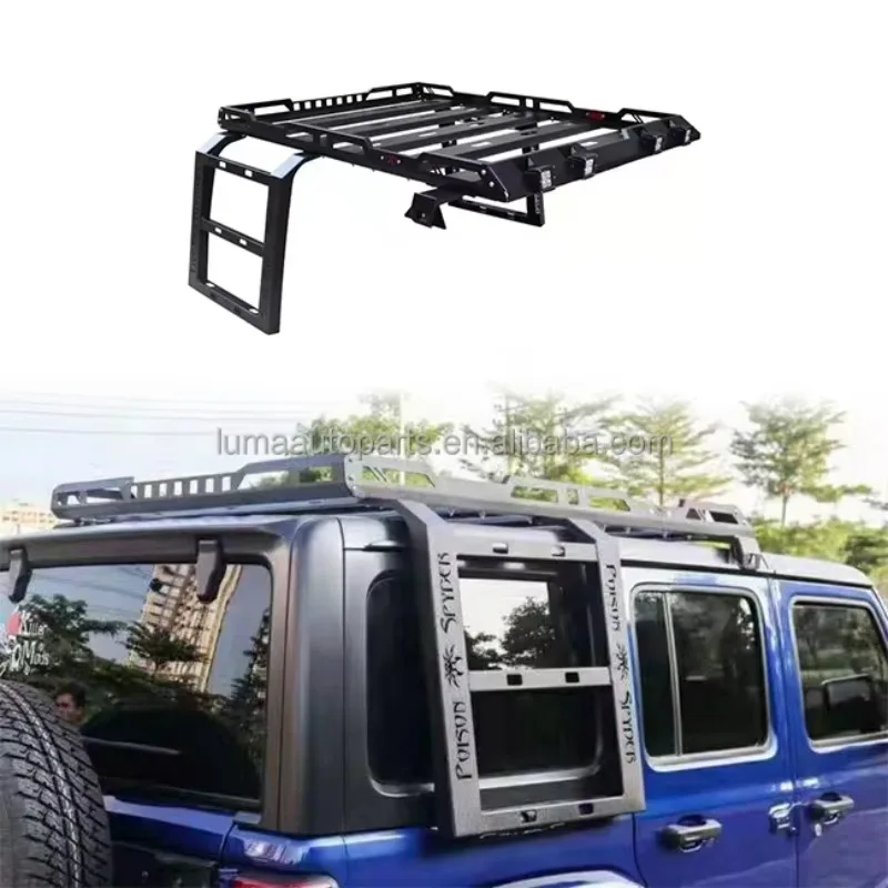 

4x4 Car Offroad Accessories Car Steel Aluminum Cargo Carrier Roof Rack for Wrangler JK 2007-2017