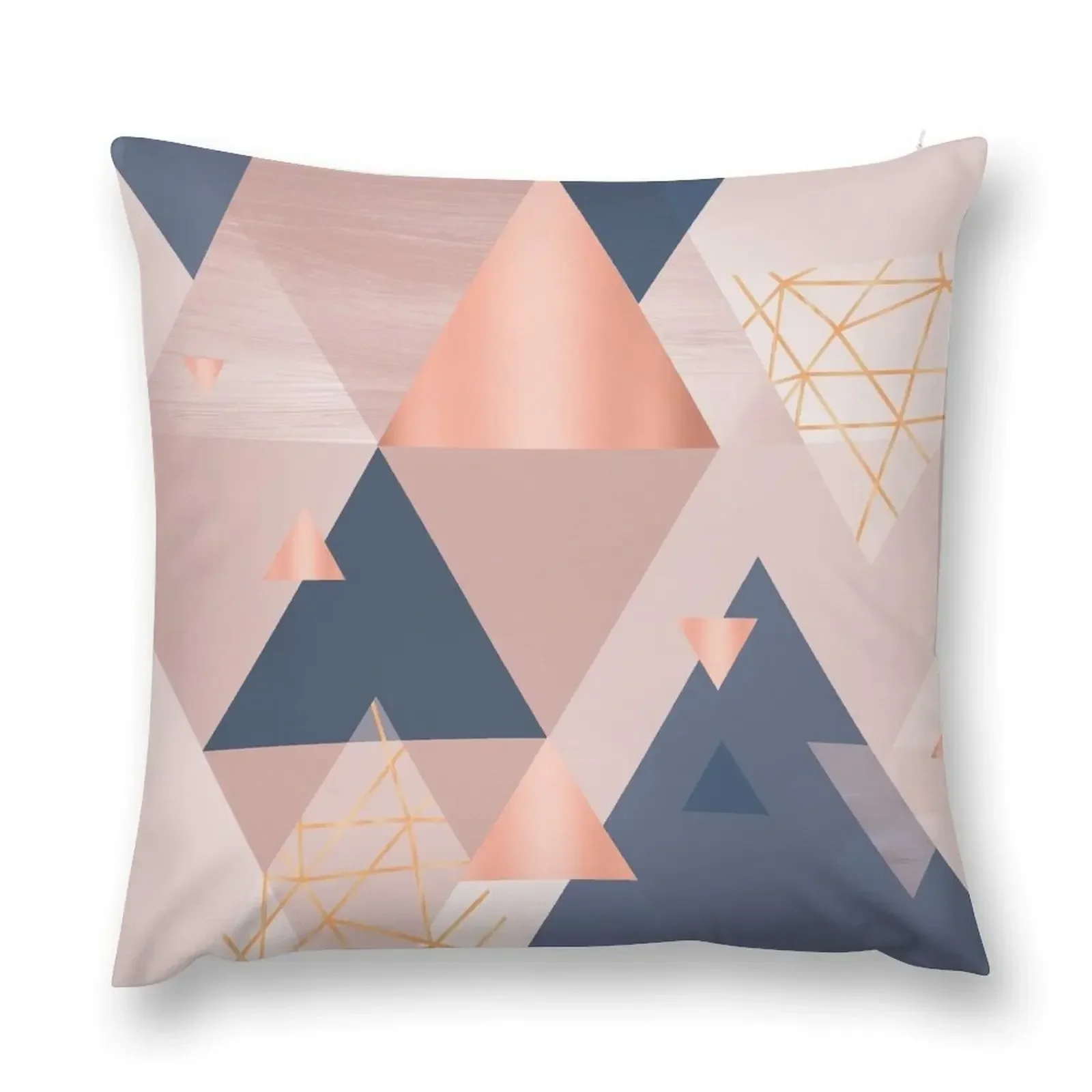 

Pink Blue Copper Geometric Throw Pillow Christmas Pillowcase Cusions Cover pillow