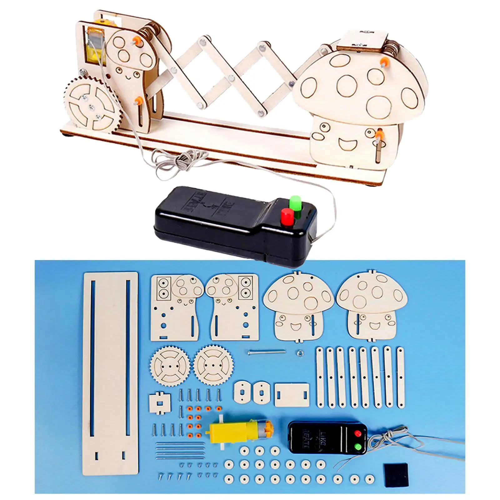 Rompecabezas 3D telescópico eléctrico, modelo de puerta, herramientas científicos, ingeniería, ciencia