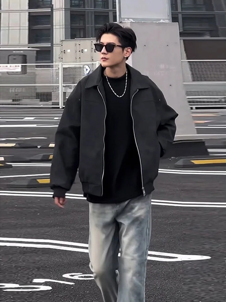 

Мужская куртка Cleanfit American Sle Pilot: весенне-осенняя, в стиле бейсбольной формы, из полиэстера и нейлона, с кожаными элементами, верхняя одежда