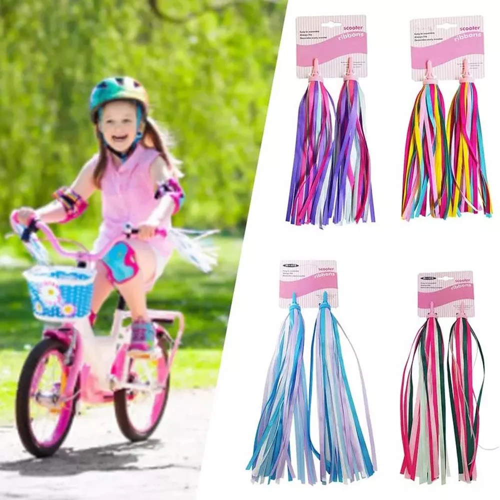 Cycling Bicycle Accessories Polyester Child Bike Tassel Bicycle Ribbon Bicycle Handlebar Bike Streamer Scooter Ribbon