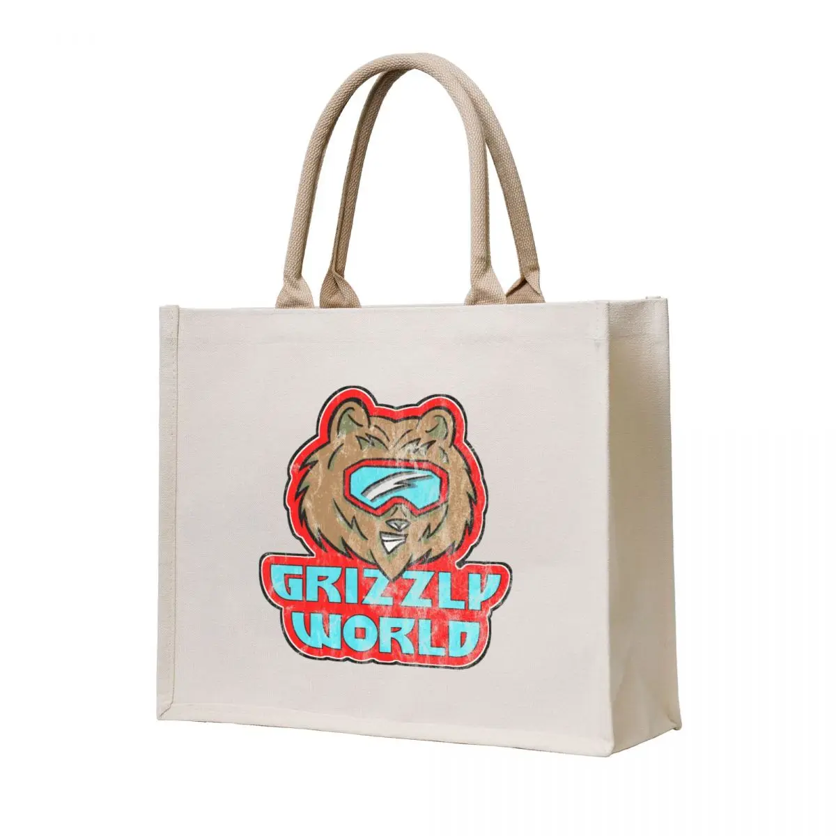 

Grizzly World Logo Tote Bag Canvas bag for women tote bag screen women