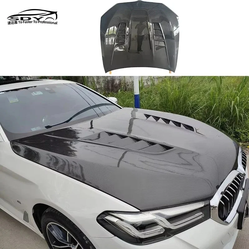 F90 M5 G30 High Quality Carbon Fiber MBJ Style Engine Bonnet Engine Hood for BMW 5 Series F90 M5 G30 G38！