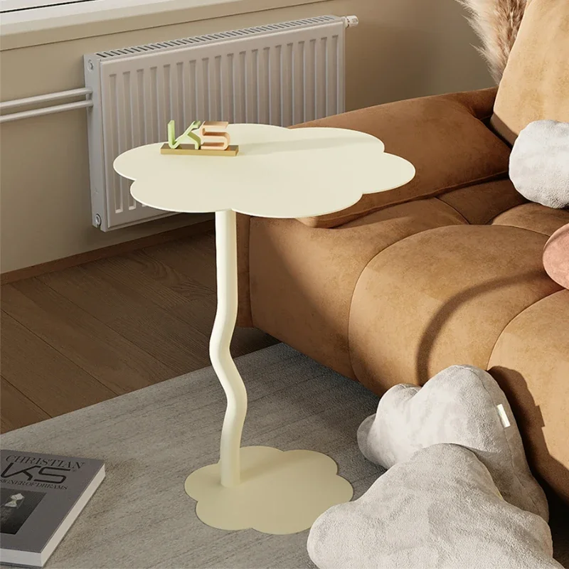 

Clouds Shape Movable Living Rooms Cream Style Creative Sofa Side Small Round Table Coffee Tables Mesas Furniture Bedside Tables