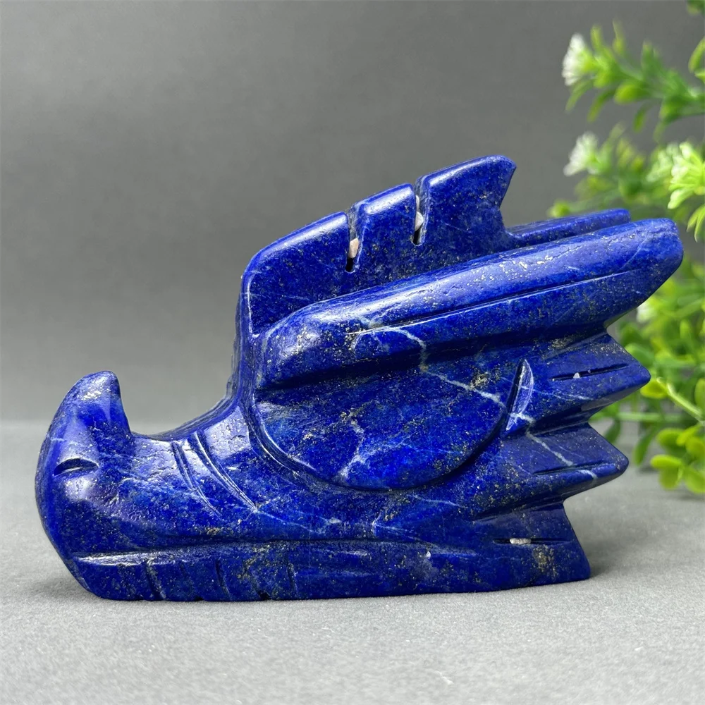 

Natural Exquisite Lapis Lazuli Hand-Carved Faucet Aura Healing Meditation Witchcraft Energy Home Office Feng Shui Ornament Gift