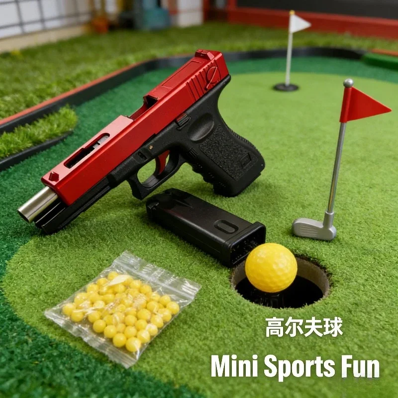 

G17 Soft Bullet Toy Gun Manual Air Gun Lower Magazine with Laser Outdoor Sports Game Impressive Children Gift