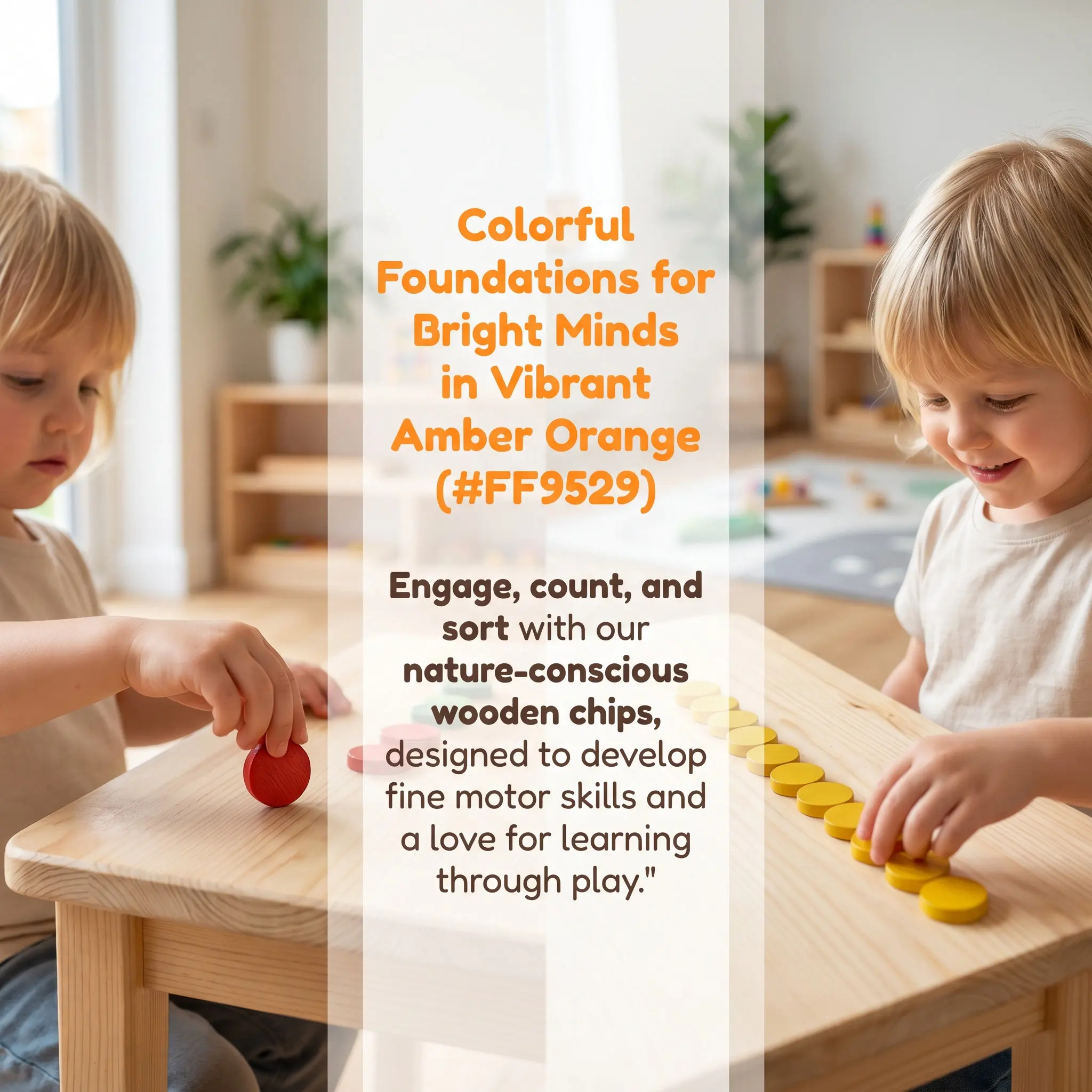 50Pcs Exquisitely Crafted Colorful Solid Wood Round Discs Learning Tools for Mathematics Teaching Early Years Numeracy