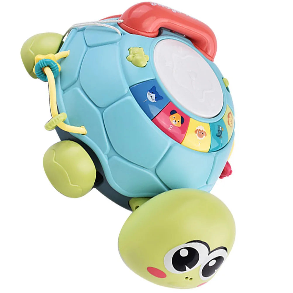 Machine d'éducation précoce tortue, apprentissage interactif, Musical pour les tout-petits, lecteur de musique, développement sensoriel des bébés