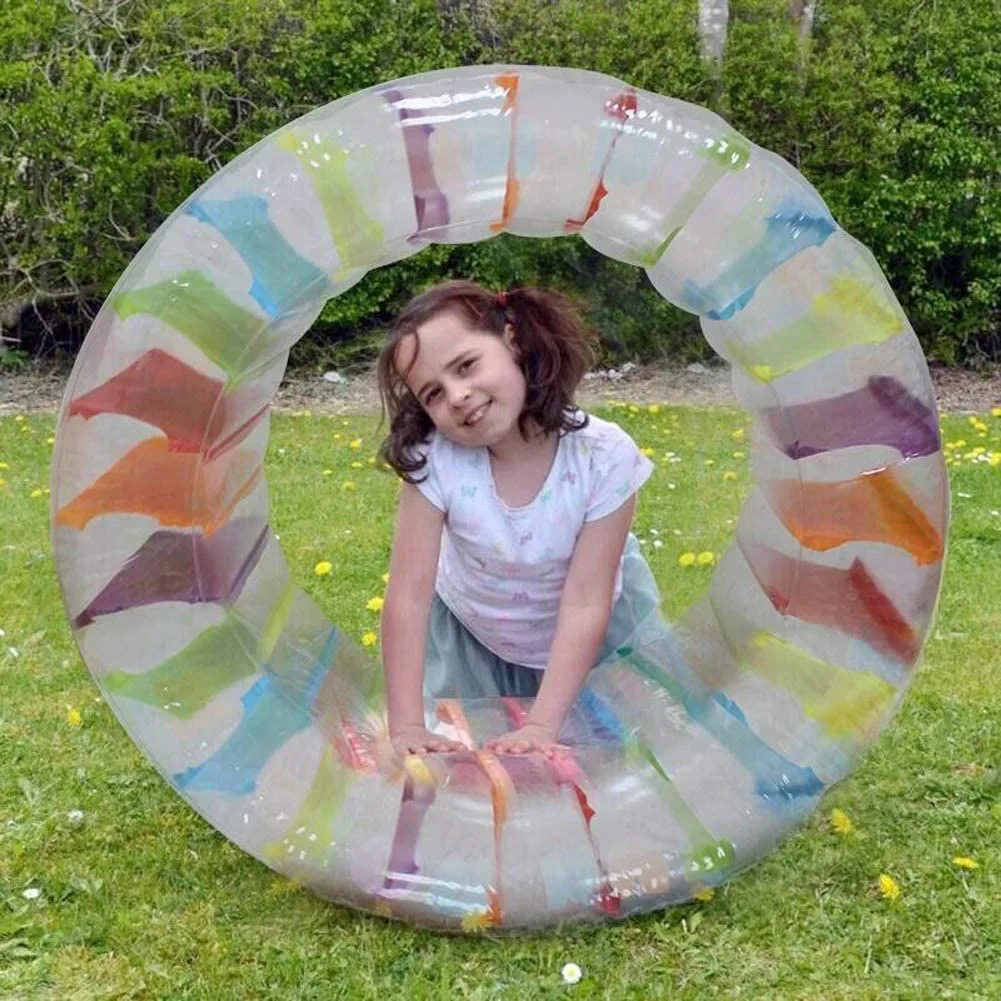 Flotteur à roulettes gonflable en gros, roue d'eau colorée 65 en effet, jouet à roulettes de piscine pour enfants et adultes, extérieur gratuit