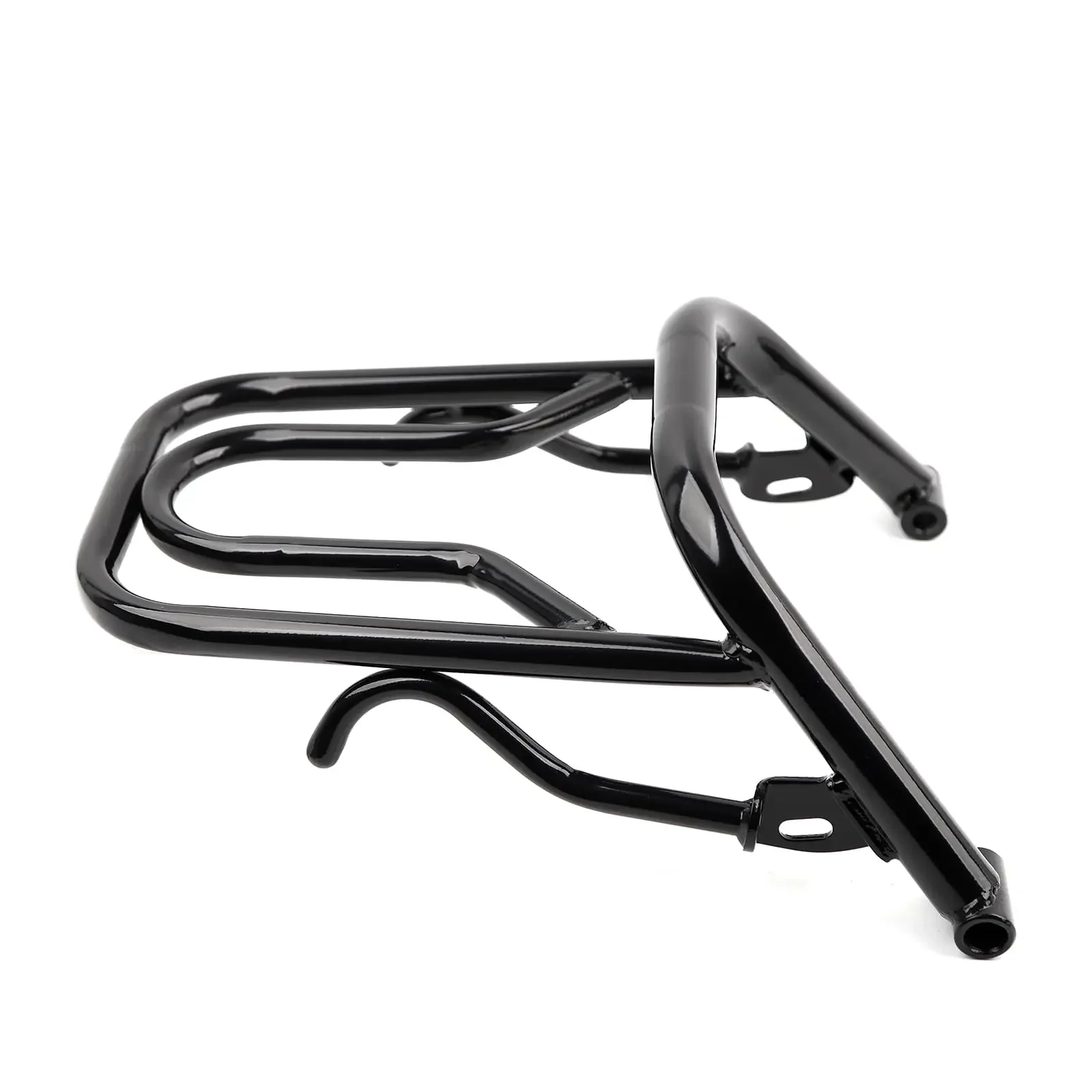 Motorcycle Rear Luggage Rack in Heavy Iron Material Compatible with Yamaha Zuma 125cc 2010-2013 3TH-4TH Generation, Black Color