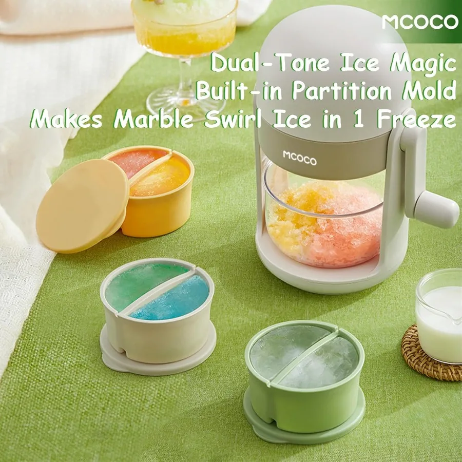 ماكينة صنع الثلج المحمولة مع وعاء حلاقة وقالب مقسم للمناسبات الخارجية وحفلات الشاطئ والتجمعات الصيفية بشكل فعال #4