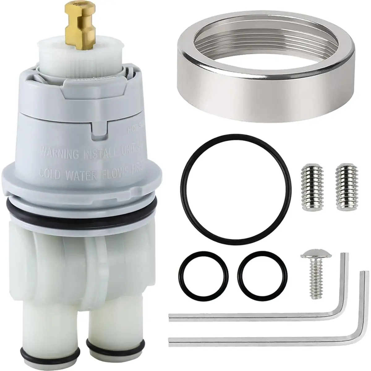 Budget-Friendly-RP19804 RP46074 Shower Cartridge Replacement for 1300/1400 Series 13/14 Series (RP46074+Bonnet Nut)