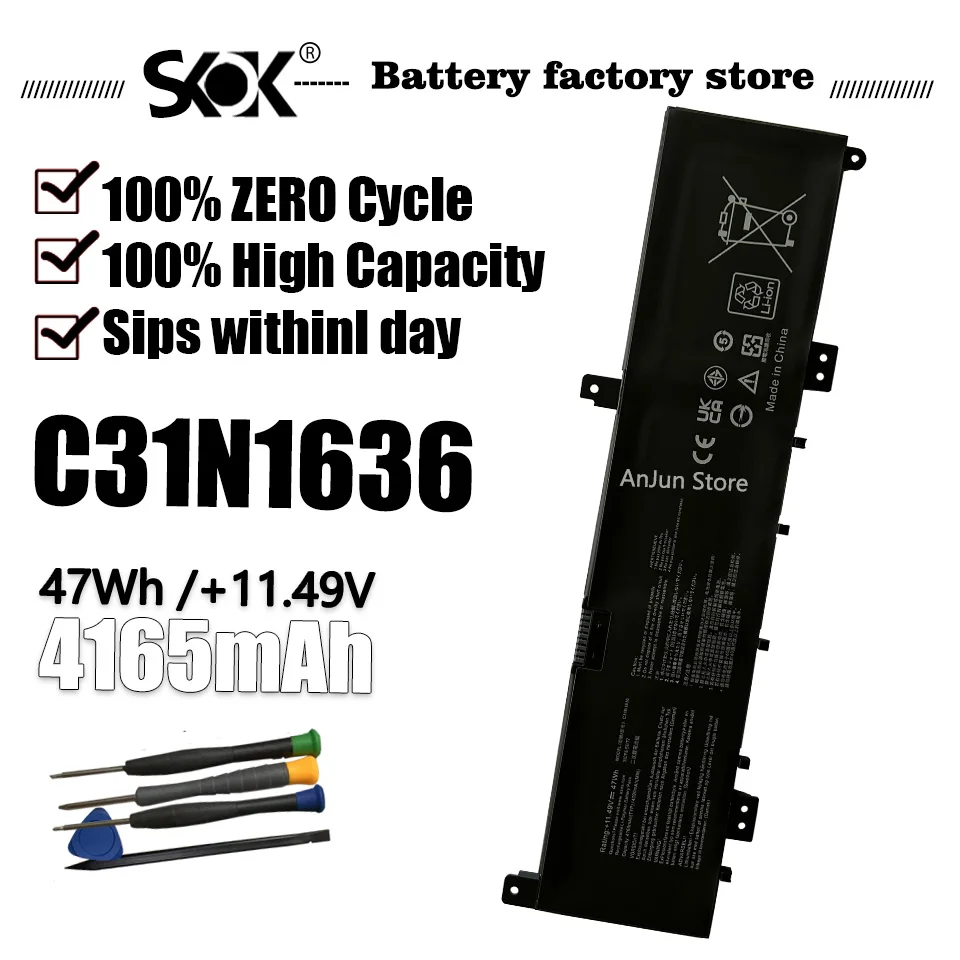 C31N1636 Laptop Bat…