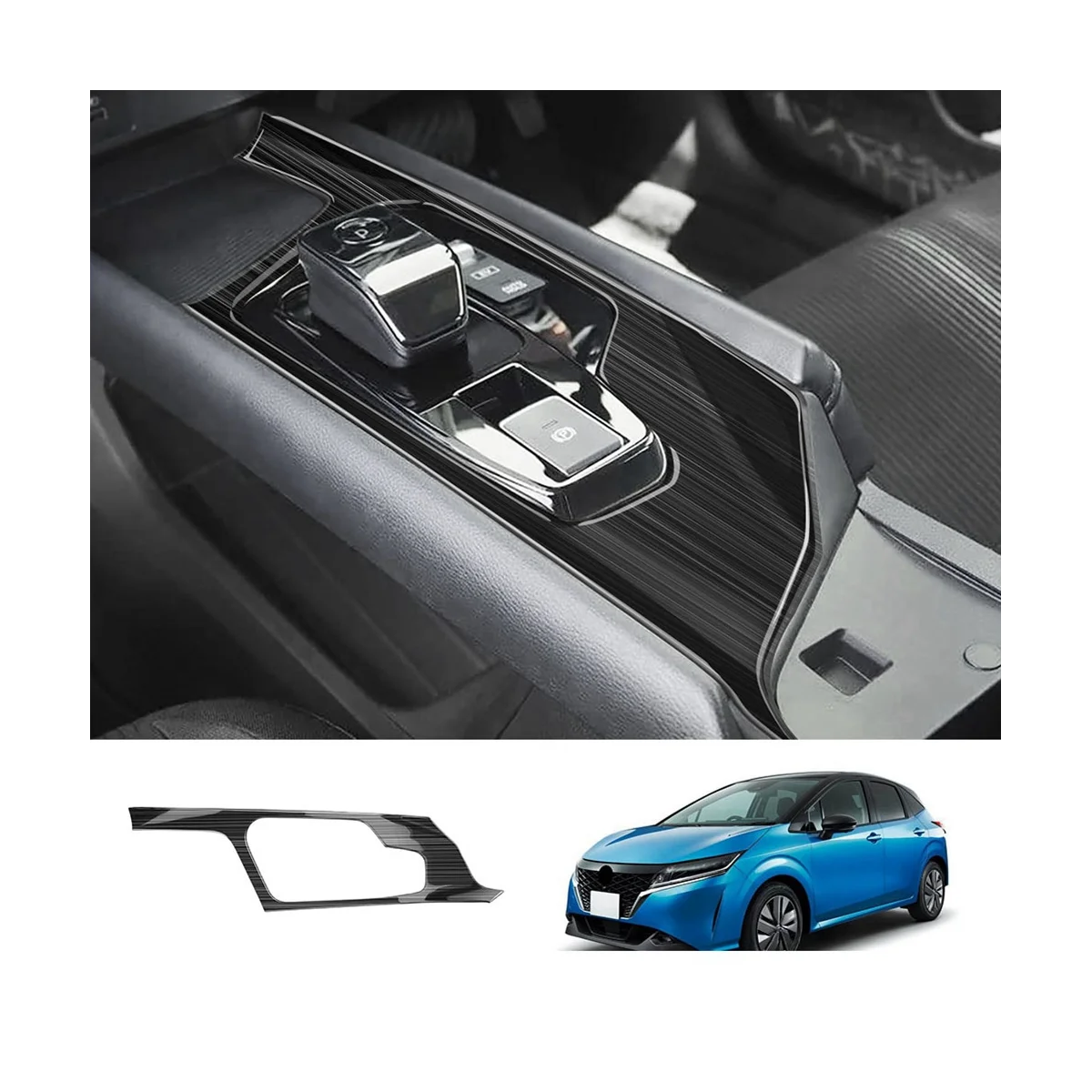 RHD Center Console Panel Gear Shift Decoration Cover Trim for Nissan Note E13 2022