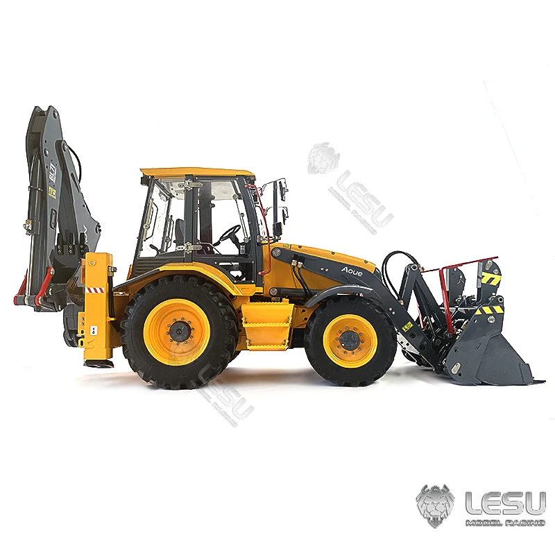 LESU 1/14 Aoue BL71 Backhoe Loader Metal Radio Control Construction Vehicle RC Wheeled Forklift PL18EV LITE Excavator