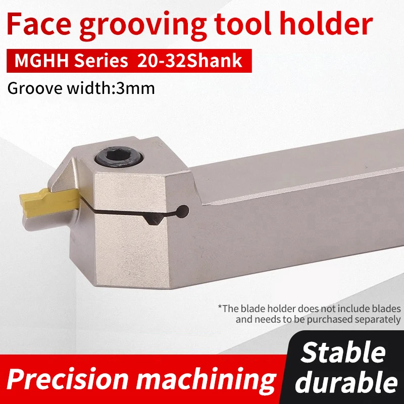EiMoGe Outer circle end face slotting tool holder MGHH320/325R/L20-32 spring steel shock-resistant lathe slotting tool holder