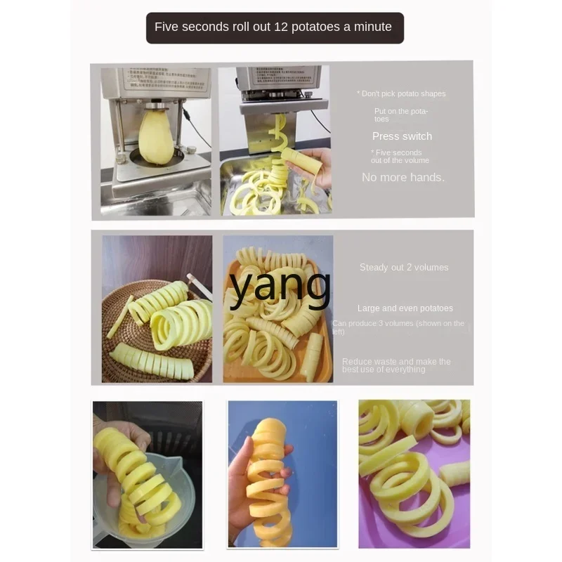 Lcx Elektrische Rolchipsmachine Twistchipsmachine Commerciële Kraam